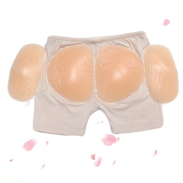 

wholesale - 650g 600 pieces per game 4 g padded panties for women to highlight hip silicone inserts, White;black