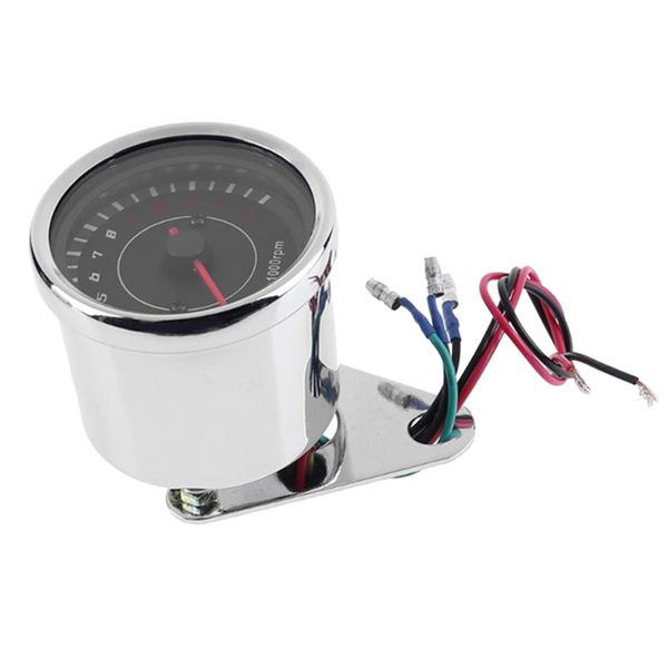 

universal motorcycle tachometer rpm gauge with led backlight light 12v