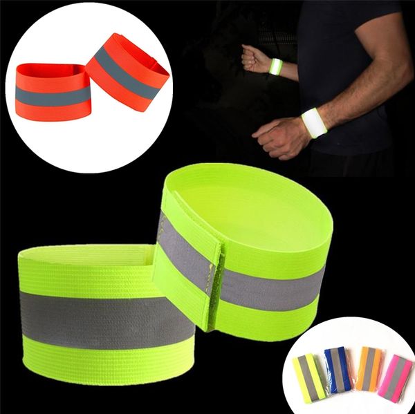 

reflective armband high visibility elastic wristbands ankle wrist arm warning running cycling night warning outdoor sports 500pcs t1i1554