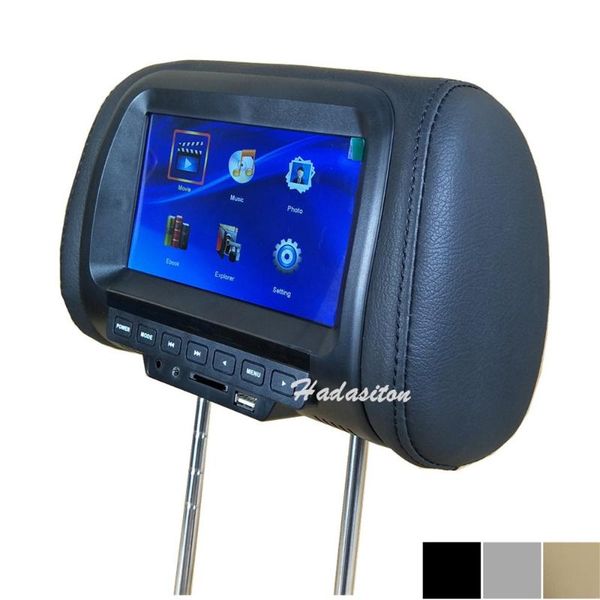 

universal 7" car headrest monitor pillow mp4/mp5 player support av/usb/sd/fm/speaker/headphone