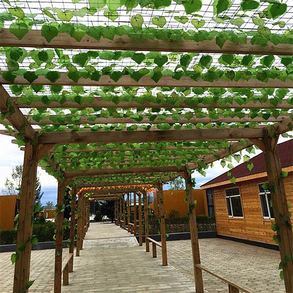 

artificial grape vine leaves leaf ivy leafy vine outdoor nature green vivid color real tree leaf wall hanging garden decoration