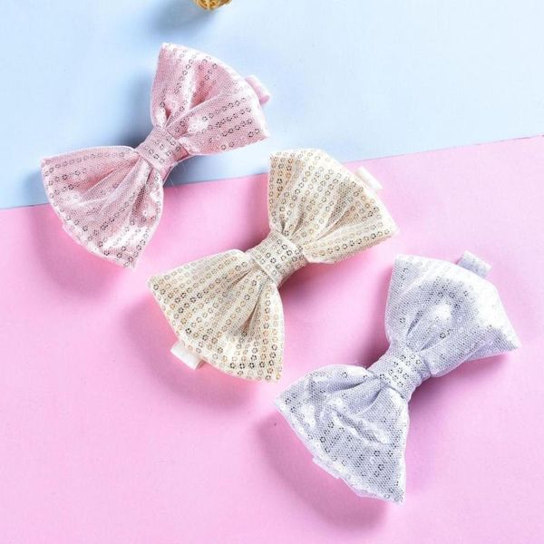 

children's korean hair accessories wave dots bowknot baby baby hair band european and american girls elastic headband p prop, Slivery;white