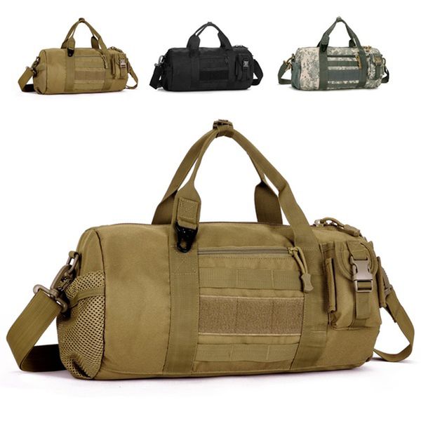 

men's travel large capacity waterproof cylinder bags handbag bag army 88 lxx9