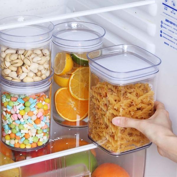

plastic cereal dispenser storage box kitchen grain rice container nice storage cup housekeeping organizers