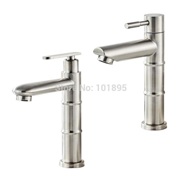 

sus304 stainless steel material nickel brushed cold water faucet