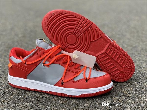 

authentic off dunk low leather collection white running shoes university red wolf grey athletic men women sports sneakers ct0856-600