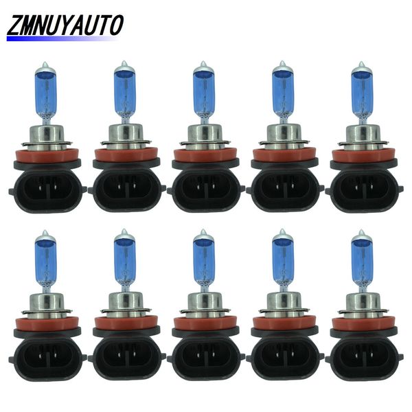 

10pcs 12v 55w 100w h11 light halogen bulb 5000k super bright white car auto fog driving running light drl lamp