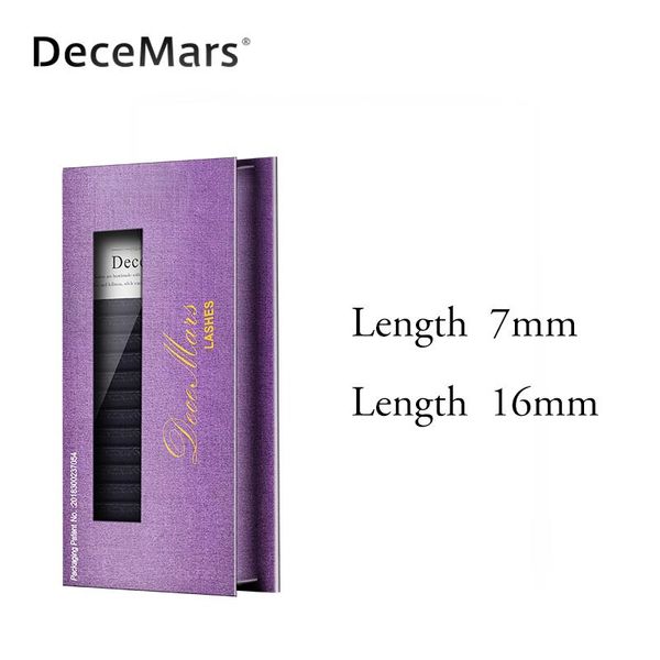 

decemars 7mm 16mm length individual eyelashes russian volume eyelash extensions synthetic lashes individual lash