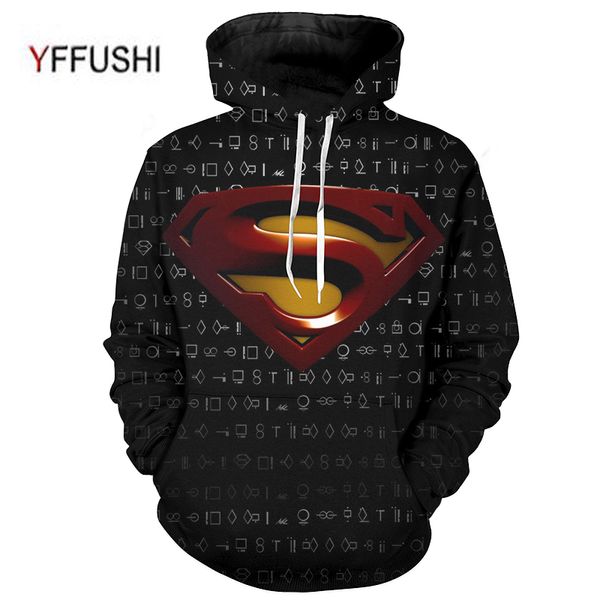 

yffushi 2019 cosplay 3d hoodie men fashion male 3d pullovers hero cool print sweatshirts men coat plus size 5xl, Black;brown