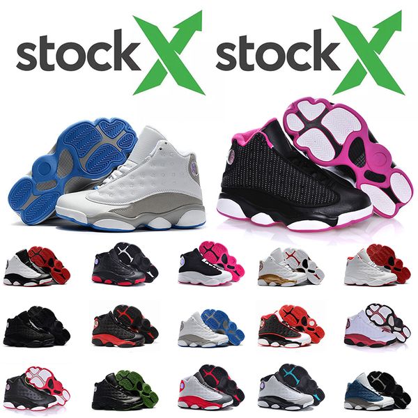 

new air jordon jumpman 13 shoes reverse he got game bred chicago flint baby basketball shoes 13s melo dmp playoff hyper sneakers, Black