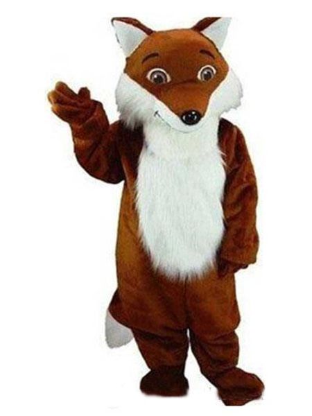 

2018 factory sale fox mascot costume fancy dress custom fancy costume, Red;yellow