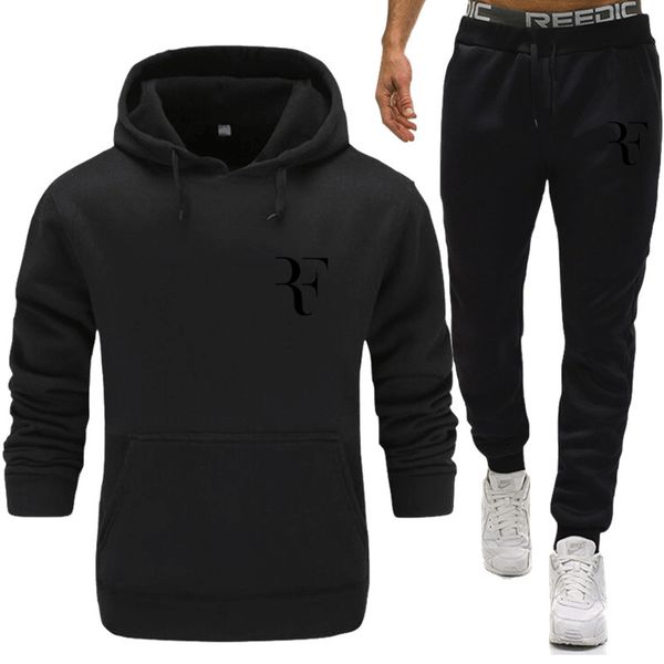 

men's sets hoodie and pants sweatsuit male sportswear tracksuit men set 2019 brand fashion hoodies for men sportswear, Black;blue