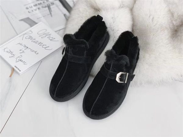 

australia women boots brand women snow boots real sheep leather and sheep fur shoes cold winter lady boots female ski foot wear shoes 35-40, Black