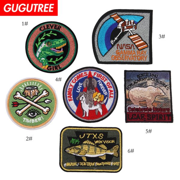 

gugutree embroidery big patches badge patches badges applique patches for clothing sp-470, Black