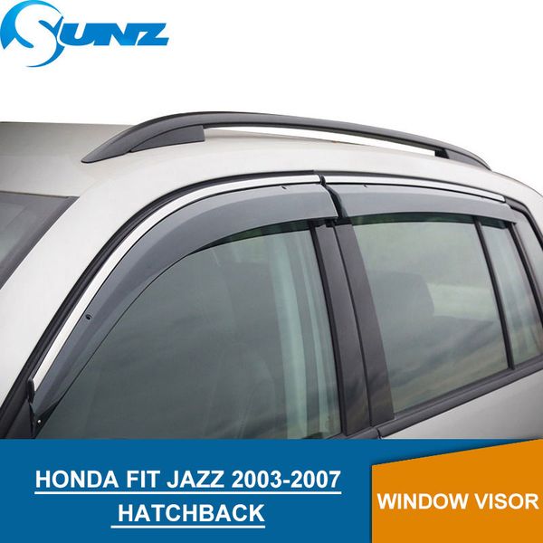 

window visor for fit jazz 2003-2007 side window deflectors rain guards for fit jazz 2003-2007 hatchback sunz