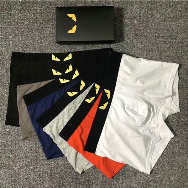 

ell new trend brand mens bird boxer briefs print luxury designer men's cotton boxer underwears brand underpants for men underwear, Blue;gray