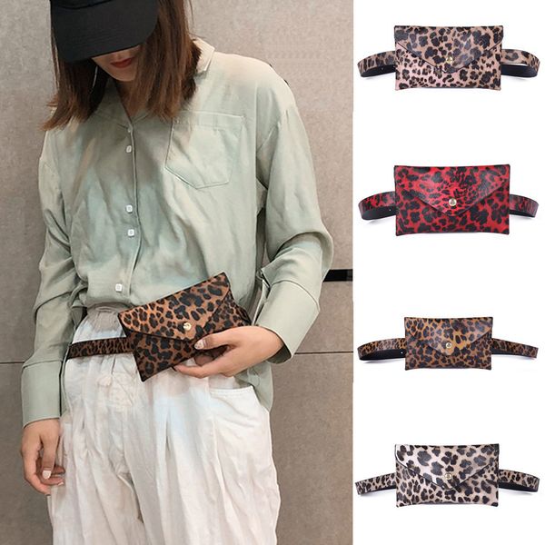

fashion crossbody bags for women outdoor leopard hasp messenger bag sports chest bag waist bolso mujer#20