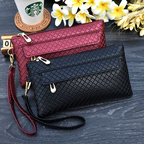 

2019 new fashion women handbag purses tote bag hand bags pu day clutches flap diamond lattice zipper