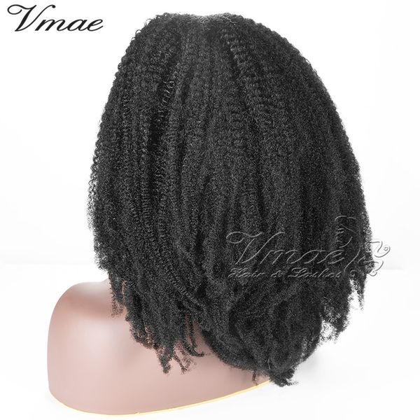 Brazilian Natural Color 4C Afro Kinky Curly Curly Curly Calça Cutícula Alinhado Virgem Elastic Band Drawstring Extensões de Cabelo Humano