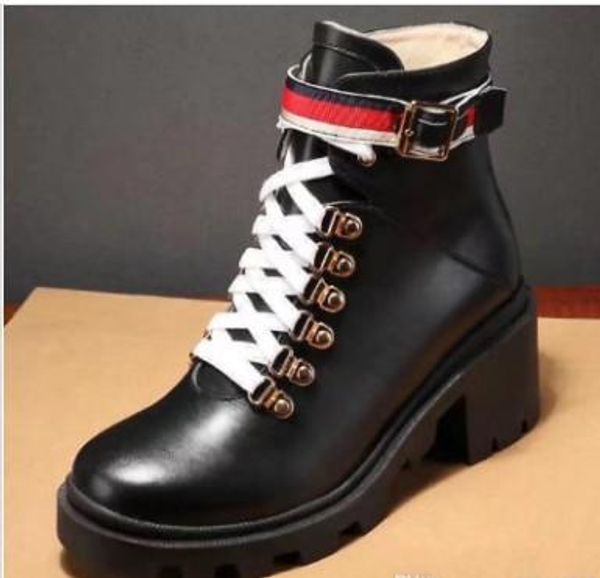 

large size new style autumn and winter martin women boots shoes wholesale brand fashion luxury designer women shoes35-40 mn05, Black