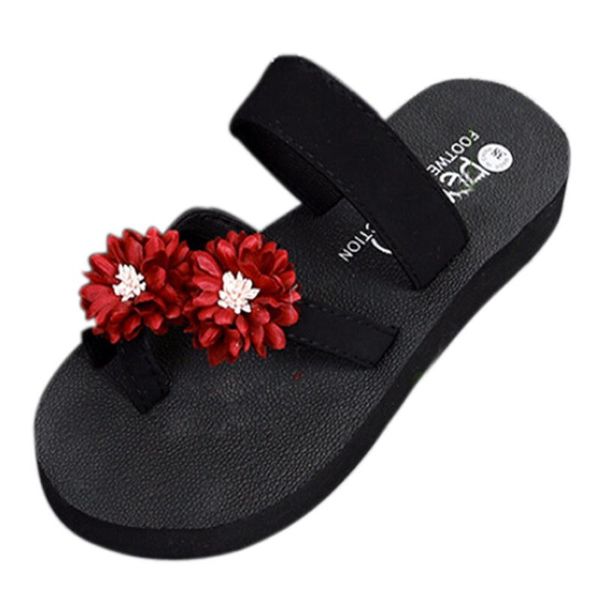 

summer beach shoes platform bath slippers wedge flip flops slippers women shoes fashion round toe slipper woman apr 23, Black