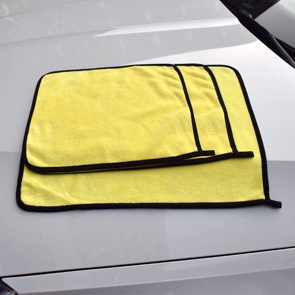 

car wash towel thick absorbent coral velvet car towel two-color double-sided high-density auto cleaning