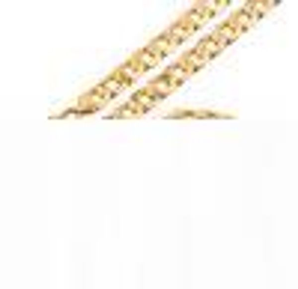 

18k gold filled мужчины ожерелье и браслет 600 * 12 мм и 200 * 12 мм, Silver