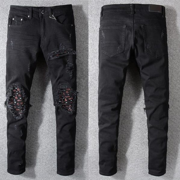 

tide brand men designer fashion versatile luxury mens urban jeans autumn new boutique man stretch jeans, Blue