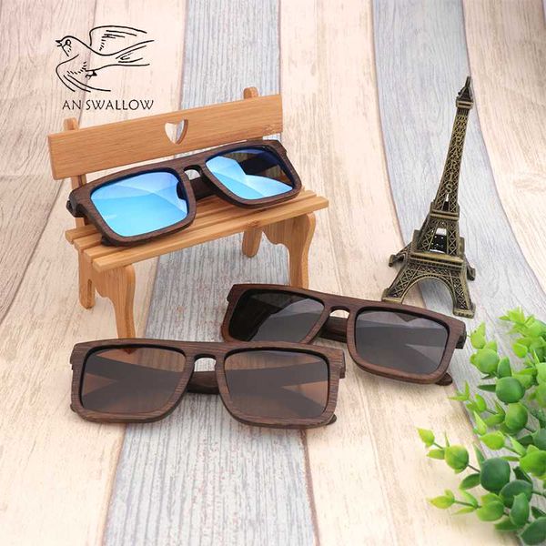 

polarized sunglasses 100% natural wooden sunglasses frame bamboo brown sun glasses men /women vintage uv400, White;black