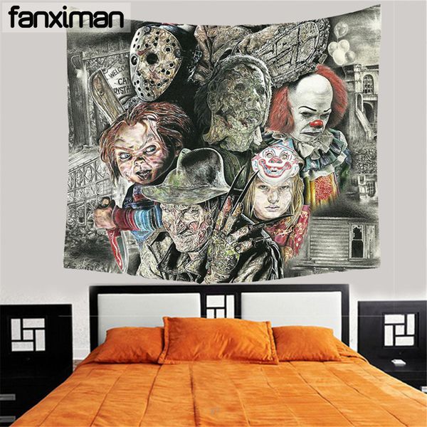 Home Decorative Wall Hanging Tapestry Horror Movie Chucky Friday