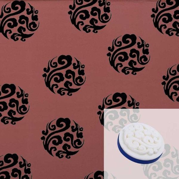 

circular sponge paint brushes excellent pvc plastics prolonged durable wall embossing painting brush home decoration