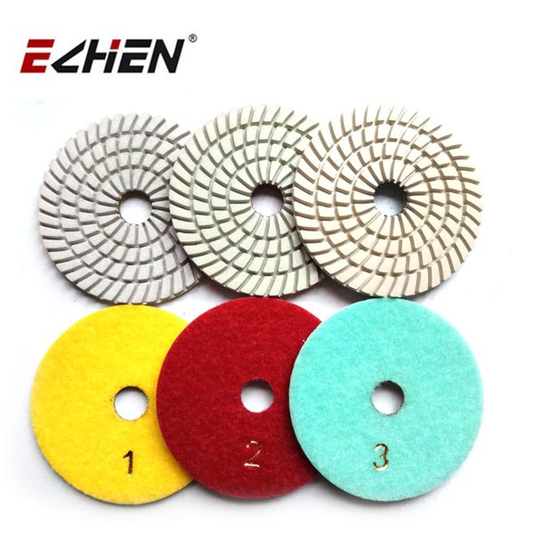 

hardware stone tool part 4 inch honeycomb 3 step resin diamond polishing wet pad on angle grinder polishing granite marble
