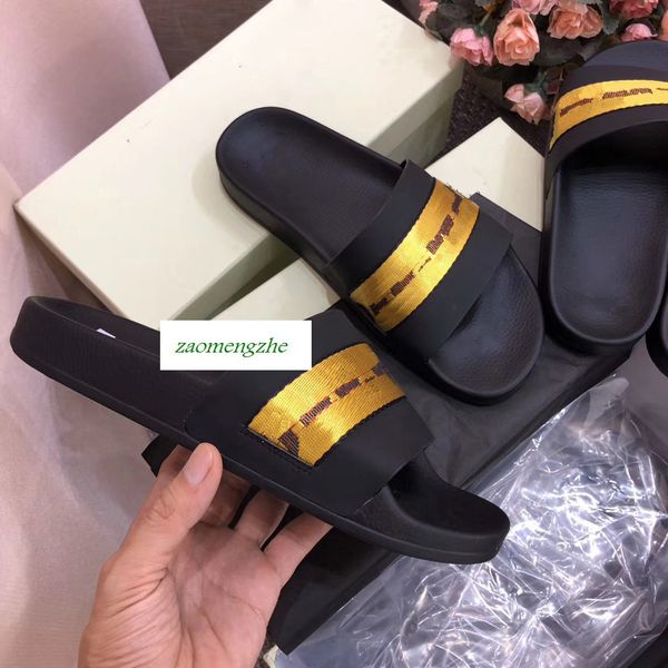 

topsummer off повседневной обувь крытые тапочки пляжа белой печать пара обувь с коробкой, Black