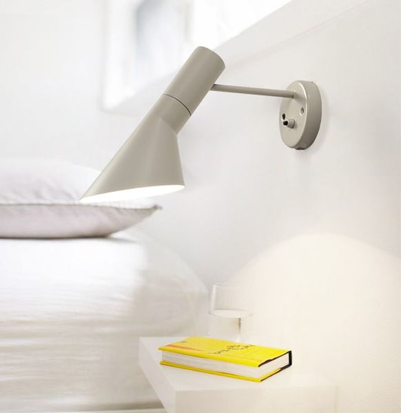 

Loft AJ Wall Lamp Arne Jacobsen Lights 120° Rotation Wall Mounted Lights Modern Sconce White/ Black color
