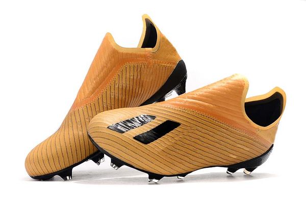 

2019 yellow x-layskn x 19+ fg football boots x tango 18+ tf soccer shoes outdoor/indoor soccer cleats