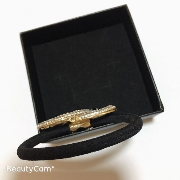 

Fa hion cry tal black diamond alloy c hair ring rubber band luxury hair acce orie for lady collection item fa hion hair tie party gift, Pink