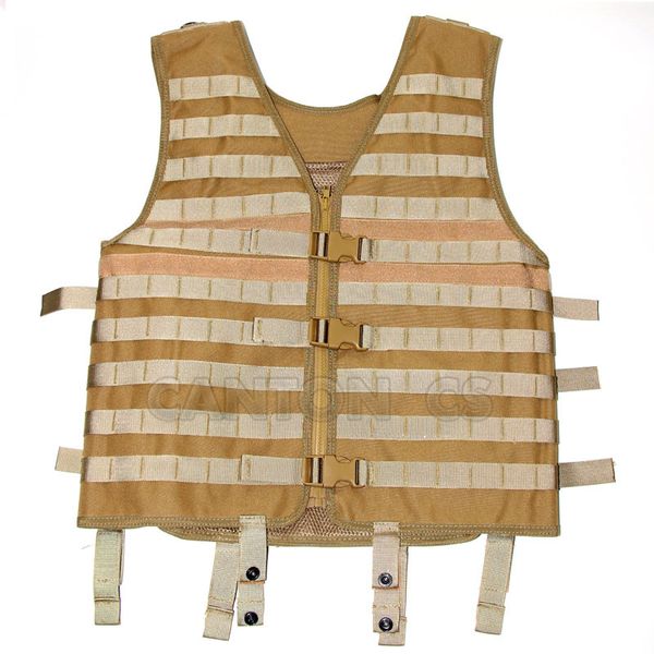 

hunting tactical molle vest wargame body armor hunting protective vest for wargame gear, Camo;black