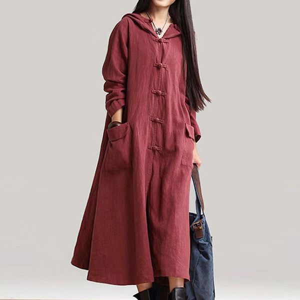 

womens coats jackets casual fashion autumn solid aistcoat plus size outwear hooded long sleeve, Black;brown