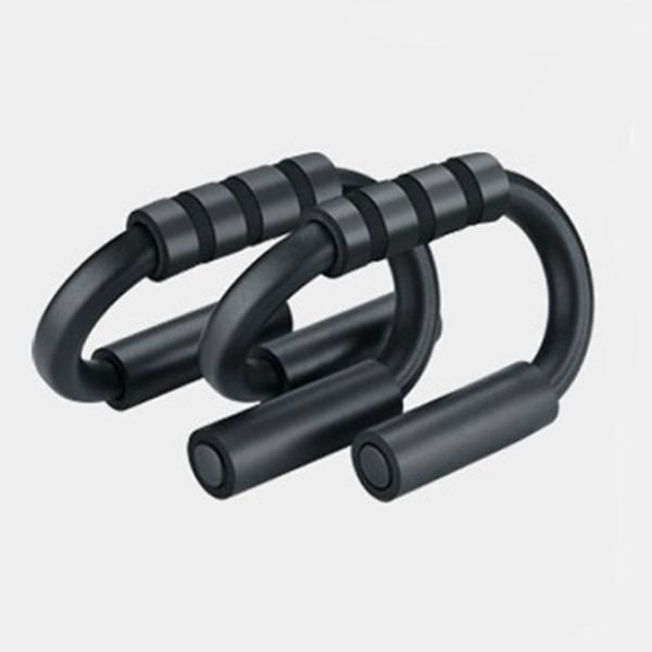 

s-shape push up bars stands with heavy duty steel handles and cushioned foam grips slip resistant base for muscle ups