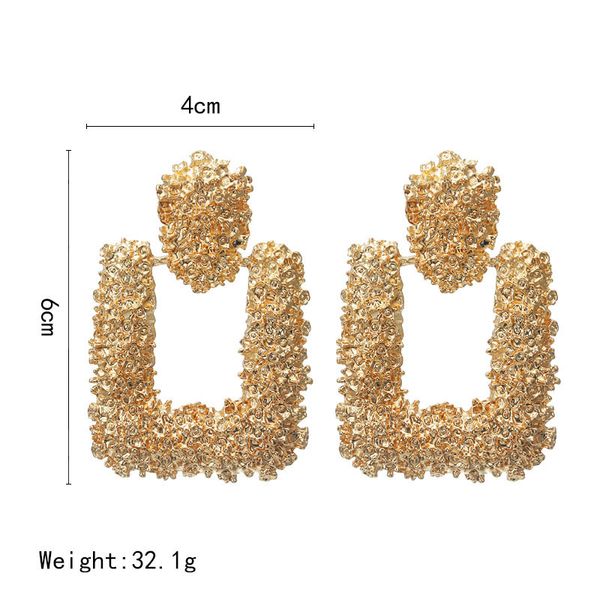 

chenfan trendy golden dangling earrings for women earrings 2019 fashion jewelry korean bijouterie bohemian earring mistress gift, Silver