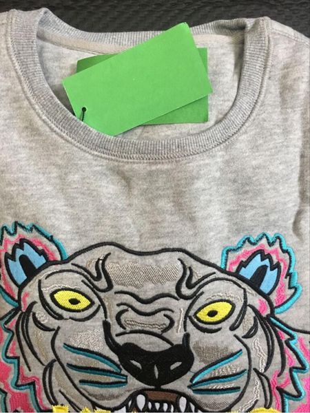 

бесплатная доставка мужчины женщины embroidere тигр логотип свитер костюмы перемычка куртка женская толстовки кофты хлопок куртка женская од, Black