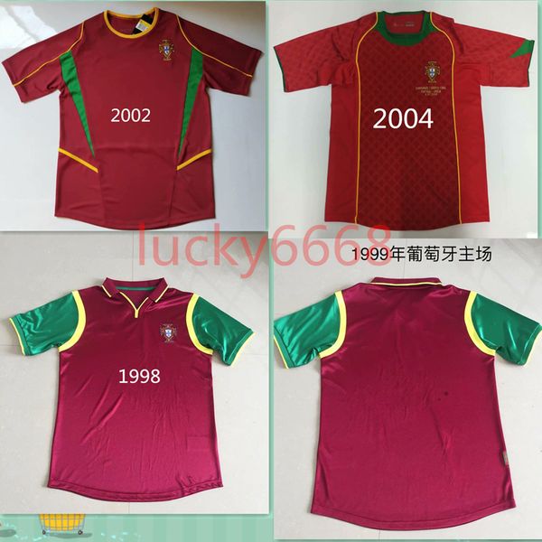 

#7 figo retro soccer jersey 1998 2002 2004classic football shirt vintage camisa de futebol 98 02 04 c.ronaldo rui gomes abel xavier, Black;yellow