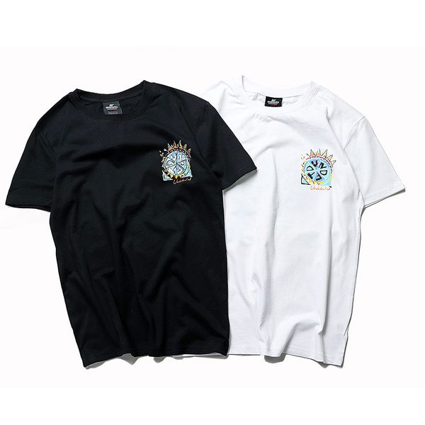 

непобедимый 2020 новая рубашка американский дизайнер бренда мужской футболки скейтборд тенденция хлопок цвет граффити короткий рукав мужчины, White;black