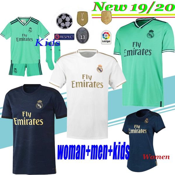 

2019 20 real madrid soccer jersey hazard home away soccer shirt asensio isco marcelo madrid 19 20 kids kit football uniforms s-3xl-4xl, Black;yellow