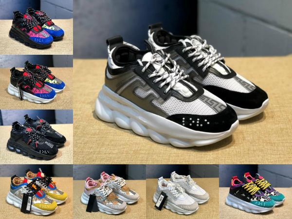 

2020 #13;versace chain reaction medusha kupversace run race shoes women men black white runings shoe athletic outdoor sneakers