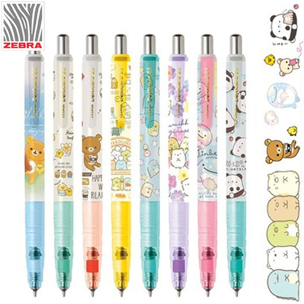 

1pcs zebra san-x mechanical pencil delguard break core ma85 corner creature easy bear mechanical pencil 0.5mm, Blue;orange