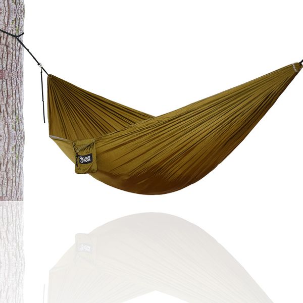 

hiking camping 270*140cm hammock portable nylon safety parachute hamac hanging chair swing outdoor double person leisure hamak