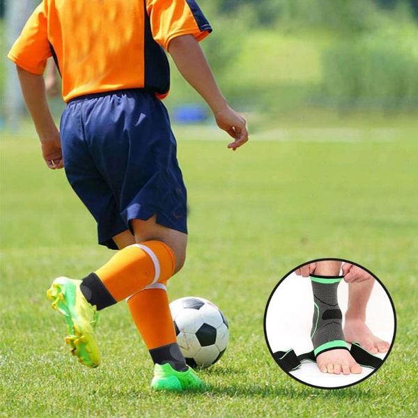 

x/m/l 2colors aolikes 1pcs 3d sport ankle brace protector support brace strap elastic nylon ankle pad compression for footb t5v8, Blue;black