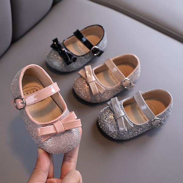 

autumn baby girls leather shoes princess soft bottom small leather shoes baby toddler children's