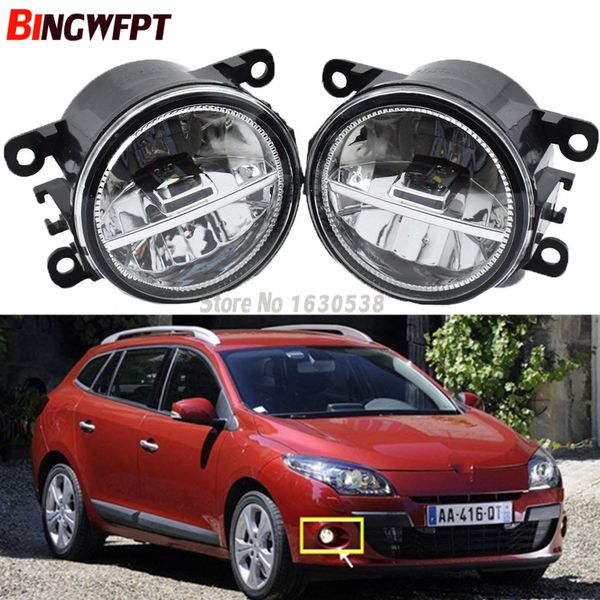 Renault Megane 2 3 2002-2015 Için 2x Araba LED Ampul Sis Işık DRL Gündüz Koşu Işık 12 V aksesuarları